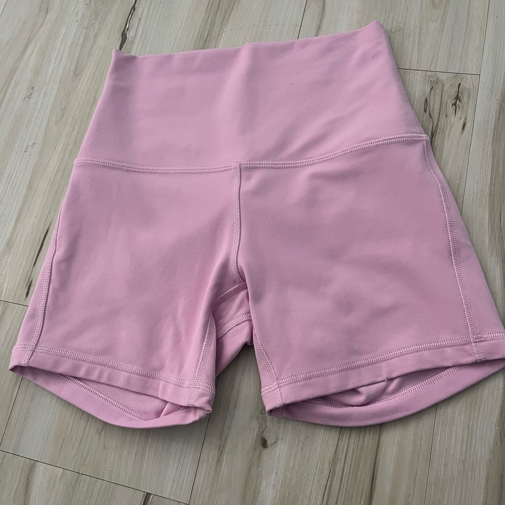 lululemon athletica Pink High Waist Shorts